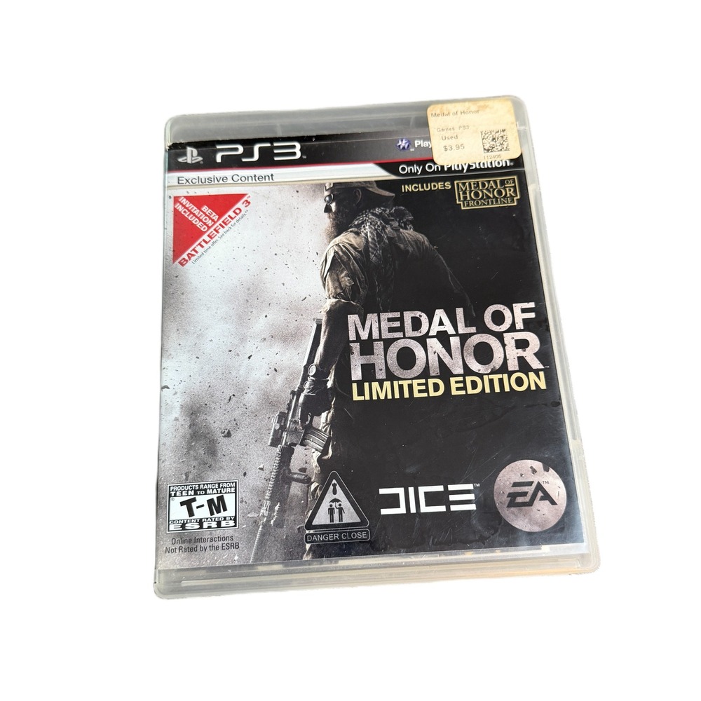 Medal of Honor Limited Edition Sony PS3 PlayStation 3 Game Includes Frontline HD